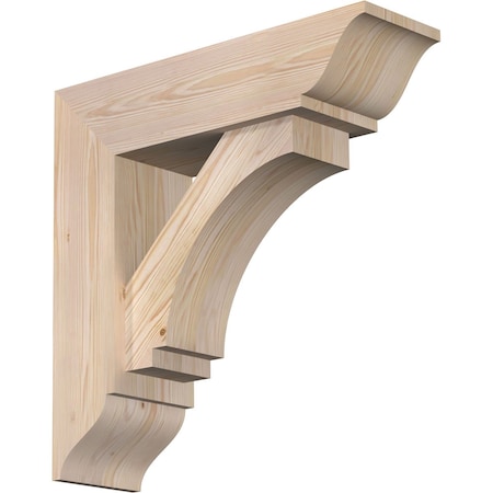 Imperial Traditional Smooth Bracket W/ Offset Brace, Douglas Fir, 7 1/2W X 26D X 26H